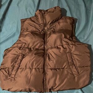 Brown Puffer Vest